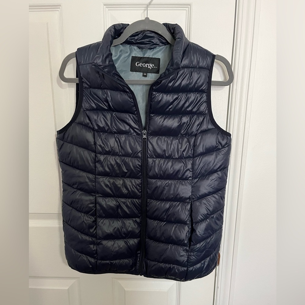 Navy Blue Puffer vest